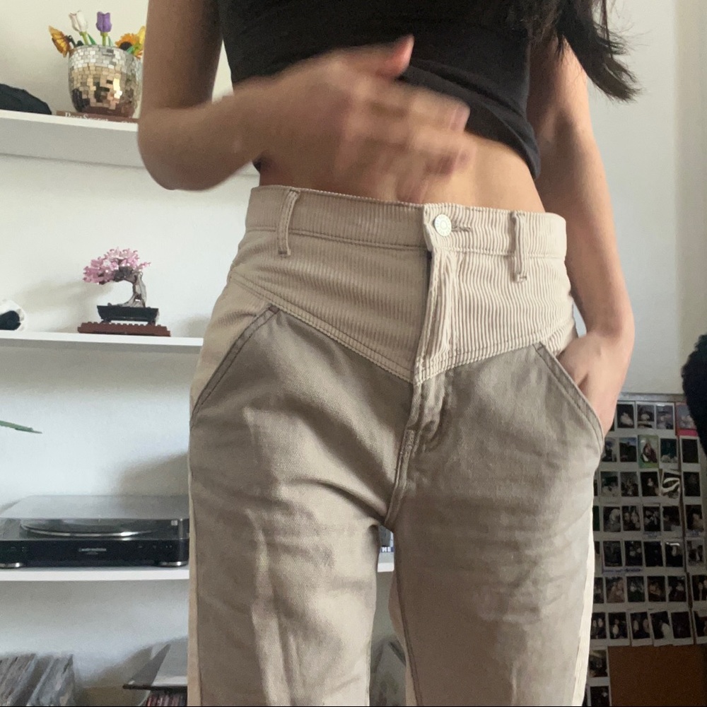 URBAN OUTFITTERS CORDUROY PANEL BDG PANT